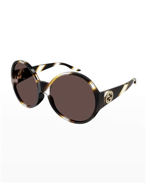 gucci oversized round frame acetate sunglasses|authentic Gucci oversized sunglasses.